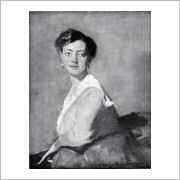 Konrad Krzyżanowski - Portret Janiny Tarasiewicz (1919). Obraz ze zbiorow Muzeum Narodowego w Warszawie, zaginiony w czasie II wojny światowej